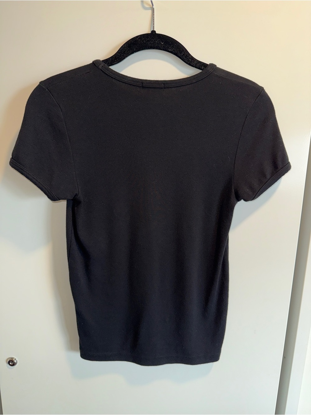 DONNI. Baby Rib Baby Tee black - Picture 3 of 4